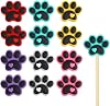 12 Pcs Knitting Needle Stoppers, Knitting Needle Point Protectors Dog Paw Needles Stoppers Needles Cute Animals Knit Crochet for Hand DIY Supplies Accessories