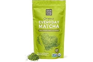 SENCHA Organic Everyday Matcha Powder: Premium Japanese Green Tea for Lattes and Baking