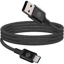 AT&T 4ft Braided USB C to USB C Cable 60W Fast Charging USB IF Black