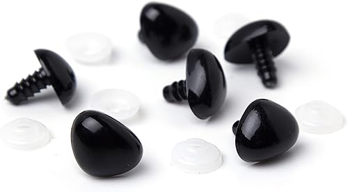 Miniatura 3 de Primo DIY Shank Back Animal Nariz 0.709in, 6Pc, Negro