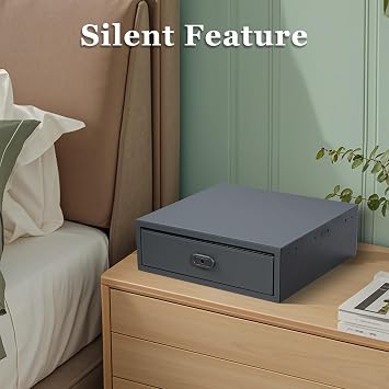 XPEDITION Biometric Safe Box Jewelry Gun Vault Leather Wrapped Quick-Access Fingerprint Lock Home Office
