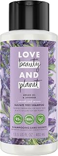 Love Beauty and Planet Smooth and Serene Argan Oil Shampoo For Frizz Control Argan Oil & Lavender Sulfate Free 13.5 oz