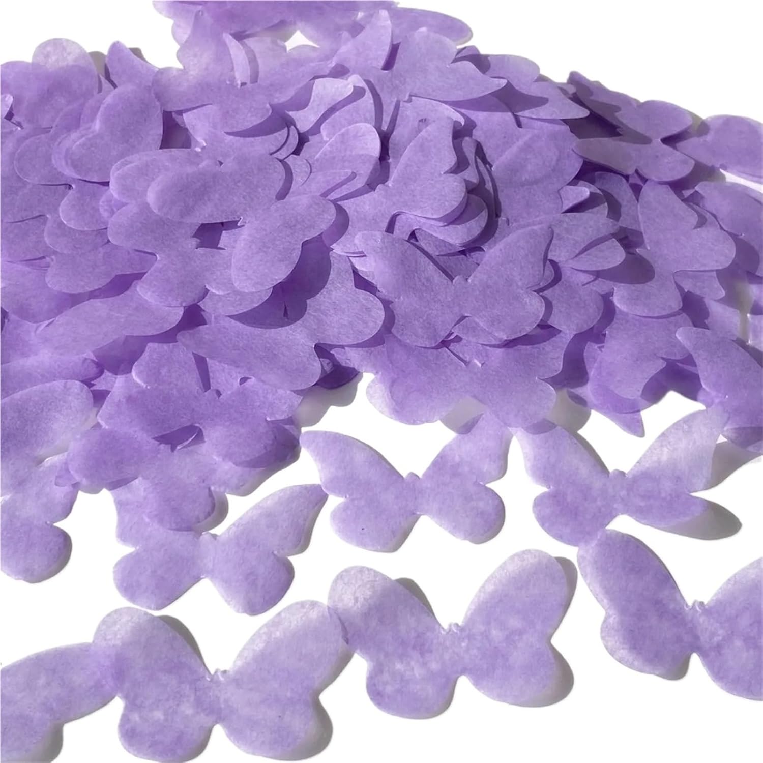 Table Confetti 2 Bags Purple Butterfly Confetti Biodegradable Lilac Grape Butterflies Wedding Party Decor Handmade Elegant Flying Confettis(Mixture)