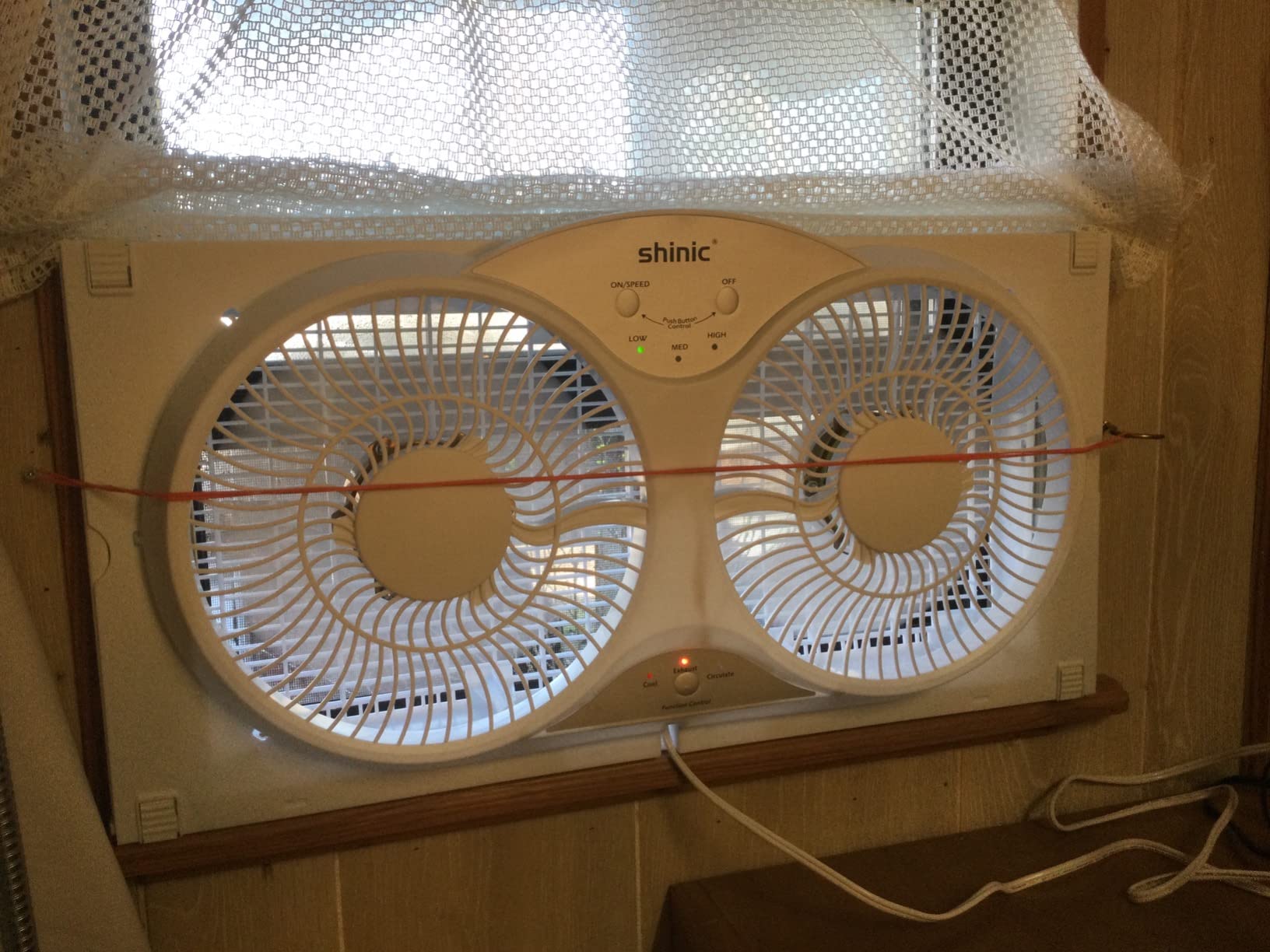 9/mo Finance shinic 9" Blades Twin Window Fan with Reversible