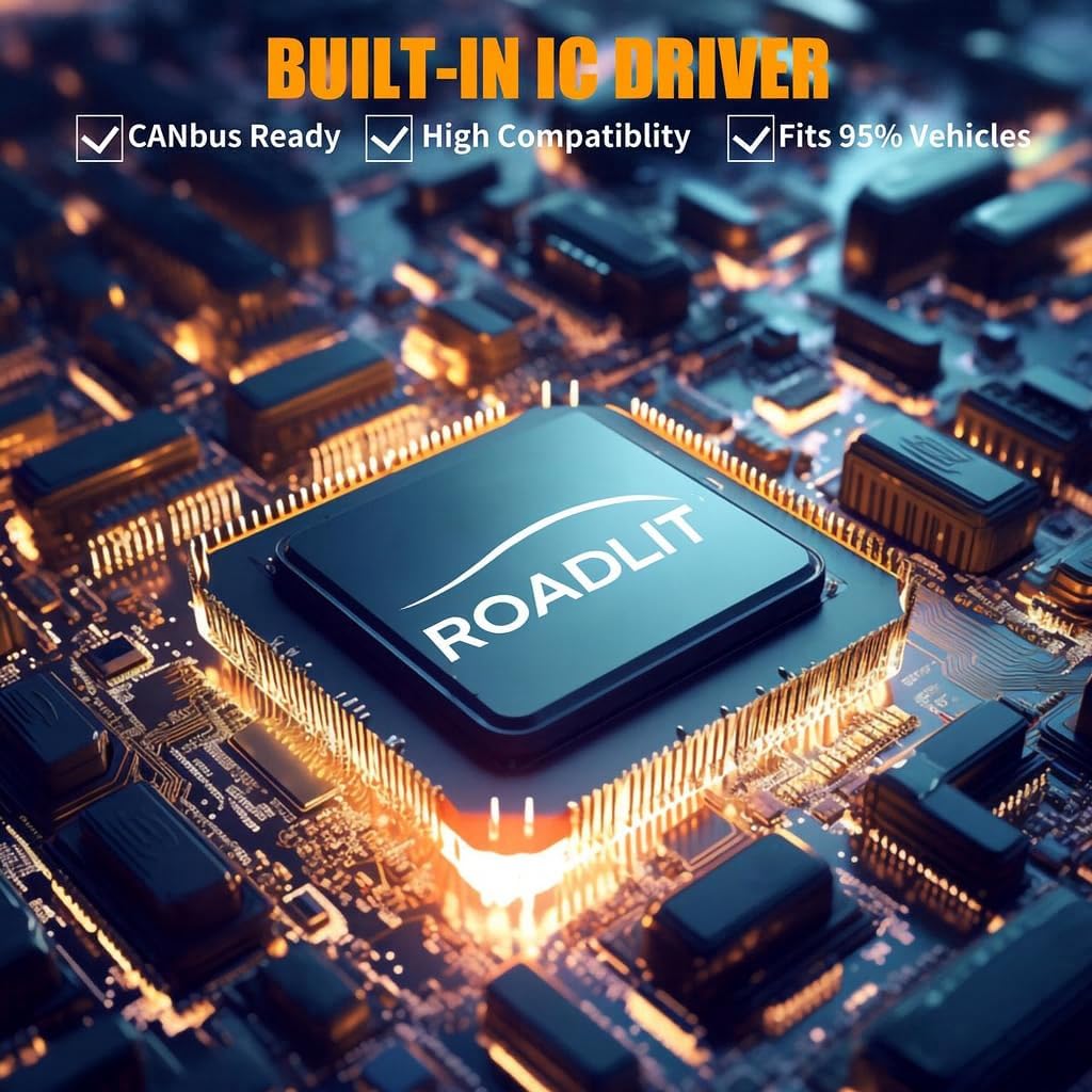 H7 Light Bulbs for VW Tiguan (2018-2024), 6000K Cool White, 300% Brighter, High/Low Beam Set, Canbus-Ready, Plug and Play, Pack of 4