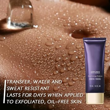 Beauty Coverage Perfector with Brush, 2-in-1 Body Camouflage and Illuminator, Tattoo Cover Up Makeup, Long Lasting & Sweatproof Concealer, Waterproof, Natural Gloss (2PCS, 74ml)