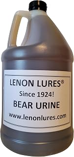 Lenon's Urine Choose from Bear, Bobcat, Coyote, Mink, Red Fox, Wolf Urine - 4 oz to Gallon Sizes - Since 1924 (Bear Urine, Gallon)