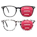 VIDEBLA Progressive Multifocus Reading Glasses Blue Light Blocking Women/Men,Computer Readers with Spring Hinge (2 Mix Color, 1.50)