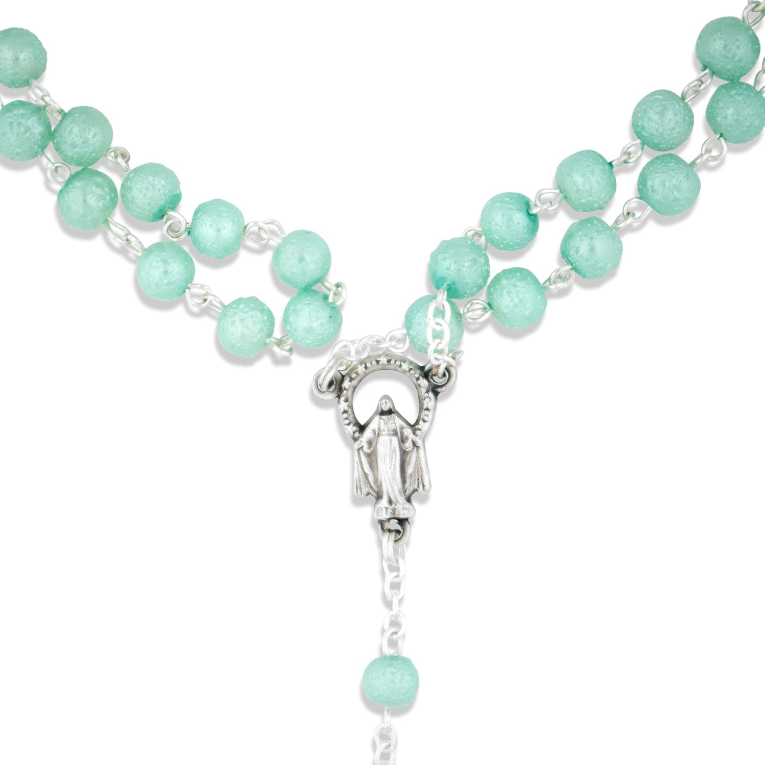 Vatican Imports 6mm Simple and Colorful Rosary | 12 Bright Colors | Unique Textured Beads Christian Jewelry