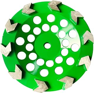 7 inch Diamond Cup Wheel for Grinding Granite Concrete Stone Marble Masonry Grinding Wheel Arrow Segment Grinding Wheel Metal Bond Arrow Segments Floor Grinding Wheel