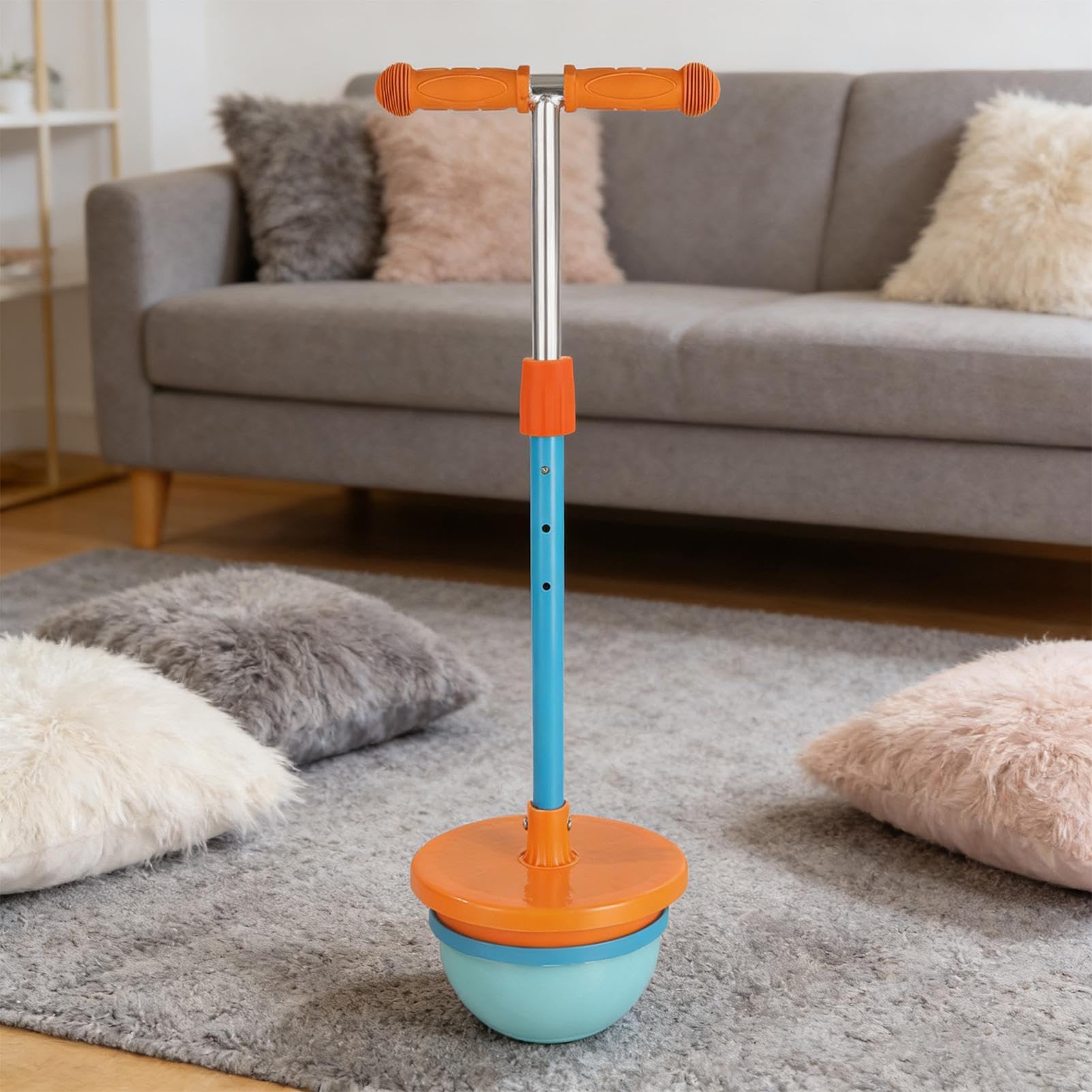 Balón de salto rebotante – de salto deportivo equilibrio con asa | Balón ajustable para juegos al aire libre – para juegos al aire libre e interior para niños y niñas, Navidad y