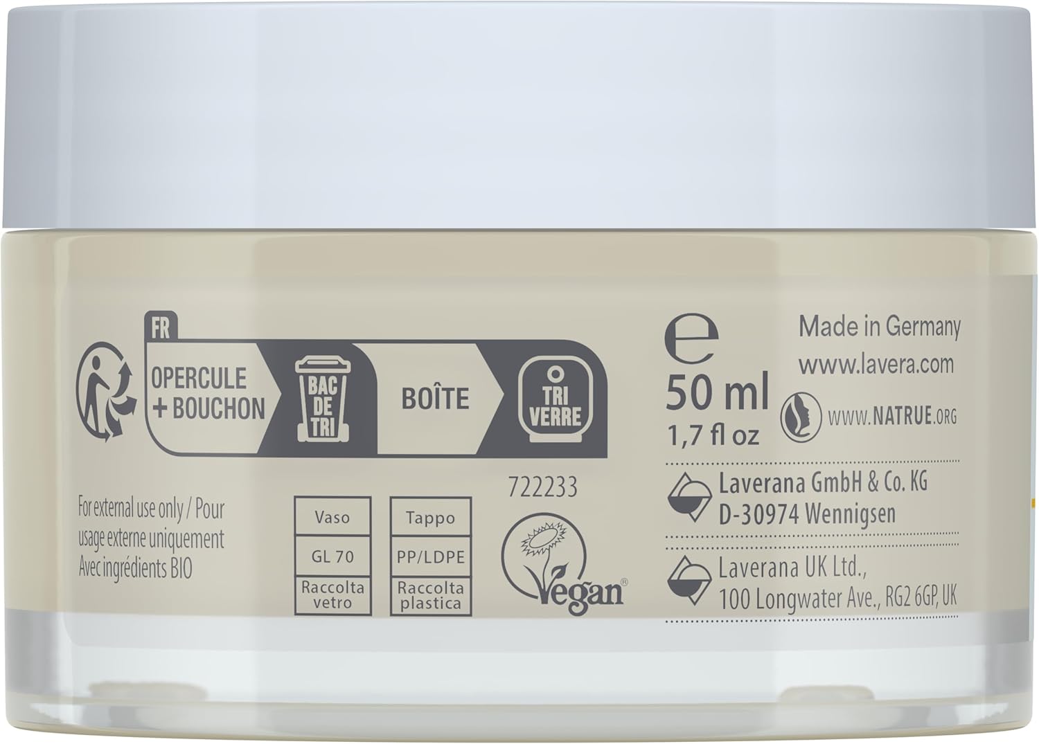 lavera Basis Sensitive Anti Wrinkle Moisturizing Cream - Face Cream with Q10 & Aloe Vera - Moisturizing Facial Cream - Anti Aging Cream - PETA Certified - Vegan - Made in Germany - 1.7 Fl Oz - Image 7