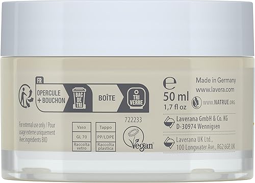 Miniatura 7 de lavera Basis Sensitive Crema hidratante antiarrugas  Crema facial con Q10 y aloe vera  Crema facial hidratante  Crema antienvejecimiento