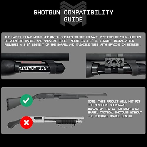 Miniatura 5 de Monstrum Soporte para accesorios de escopeta | Sling + Picatinny