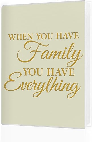 KJULYW Family Photo Albums 4x6 Pictures, When You Have Family You Have Everythin