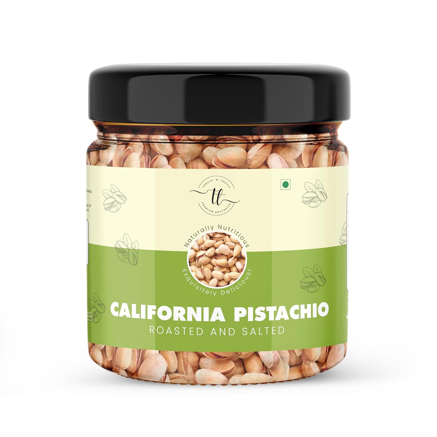 TREATS ‘N’ TRAILS Pista With Shell Roasted and Salted Pistachios Namkin Pista Tasty & Healthy