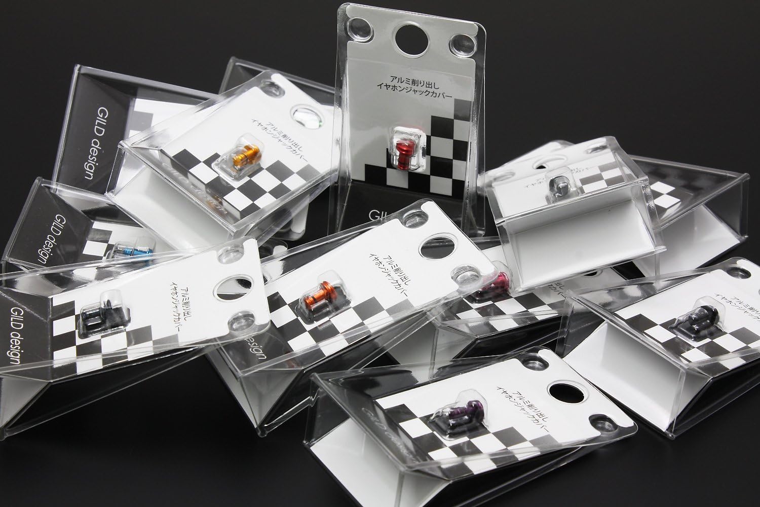 GILD Design GA-200BL Aluminum Shaved Earphone Jack Cover, Blue