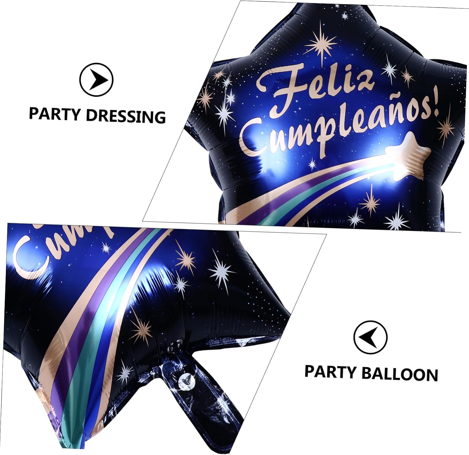 10 Pcs Aluminum Foil Birthday Balloon Set for Party Photo Props image 3