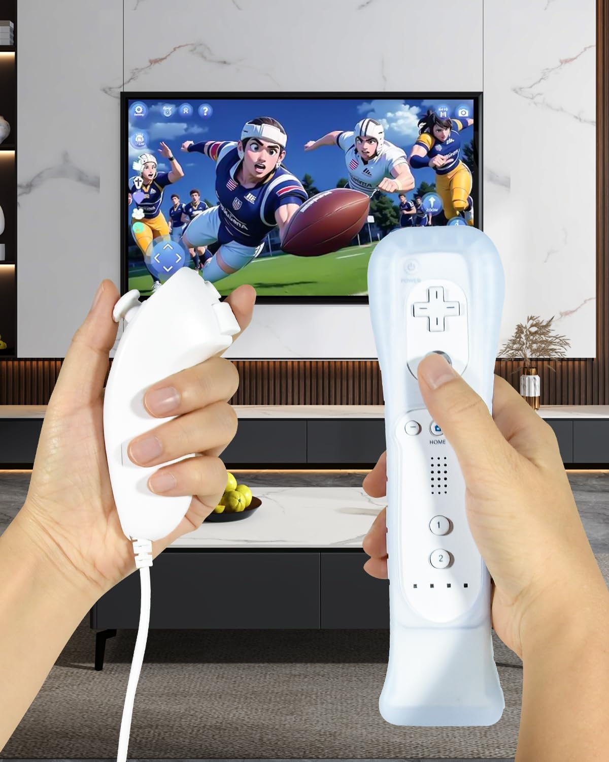 TechKen 2 adattatori Motion Plus con sensore in silicone per telecomando Wii