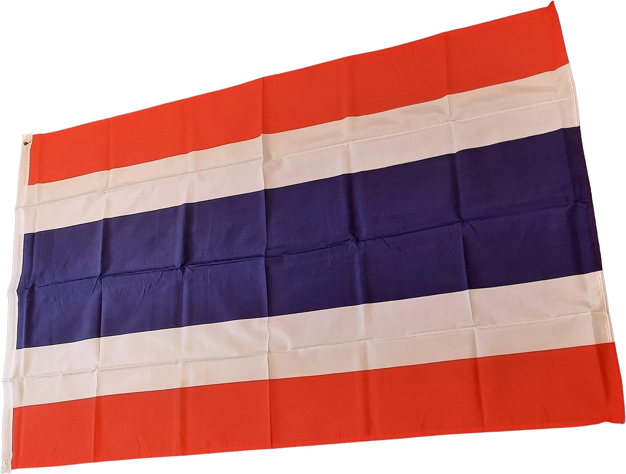Thailand Flag 5ft x 3ft 75d Premium Polyester Suitable For Flagpoles | Strong Polyester 5x3 foot material Thai flag with Eyelets
