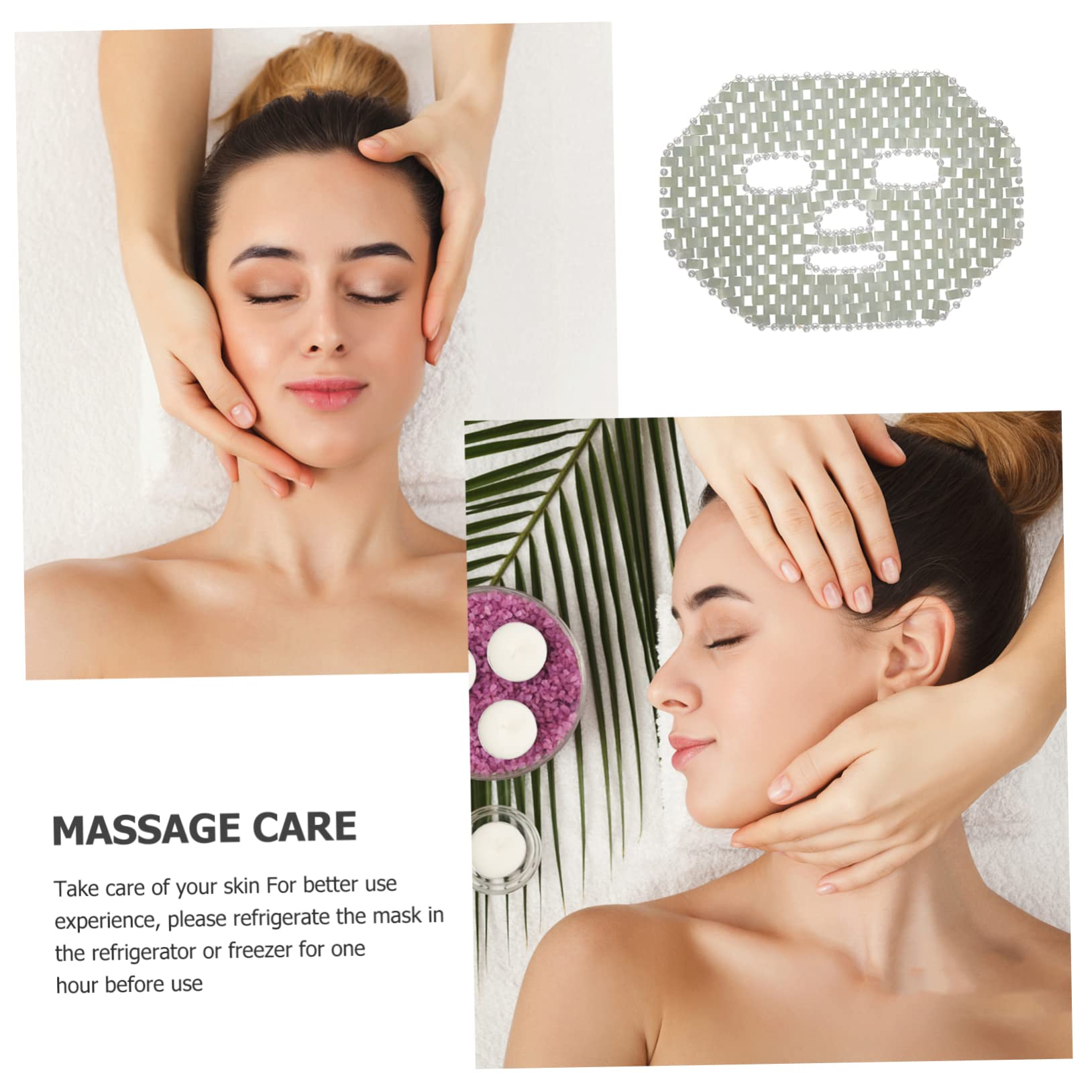 VALICLUD Maschera Naturale Di Pietra Preziosa Per Massaggi Casalinghi Maschera Rinfrescante in Pietra Per Cura Del Viso Strumento Per Massaggi Per Accessori Per Centri Benessere