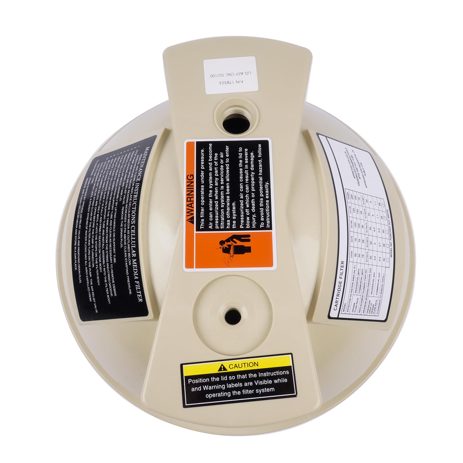 Amazon.com: Flynsu Replacement for Pentair 178553 Almond Lid