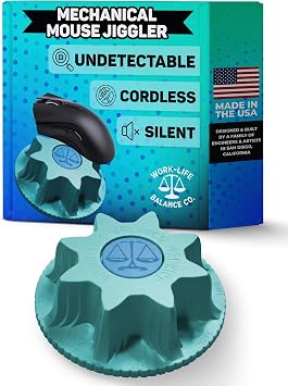 Mechanical Mouse Jiggler, No USB, Cordless, Silent Undetectable Mouse Mover