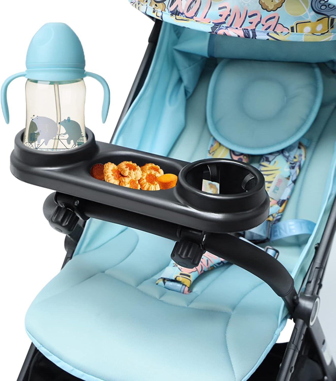 TOLASTO Universal Stroller Snack Tray,Snack Tray for Stroller