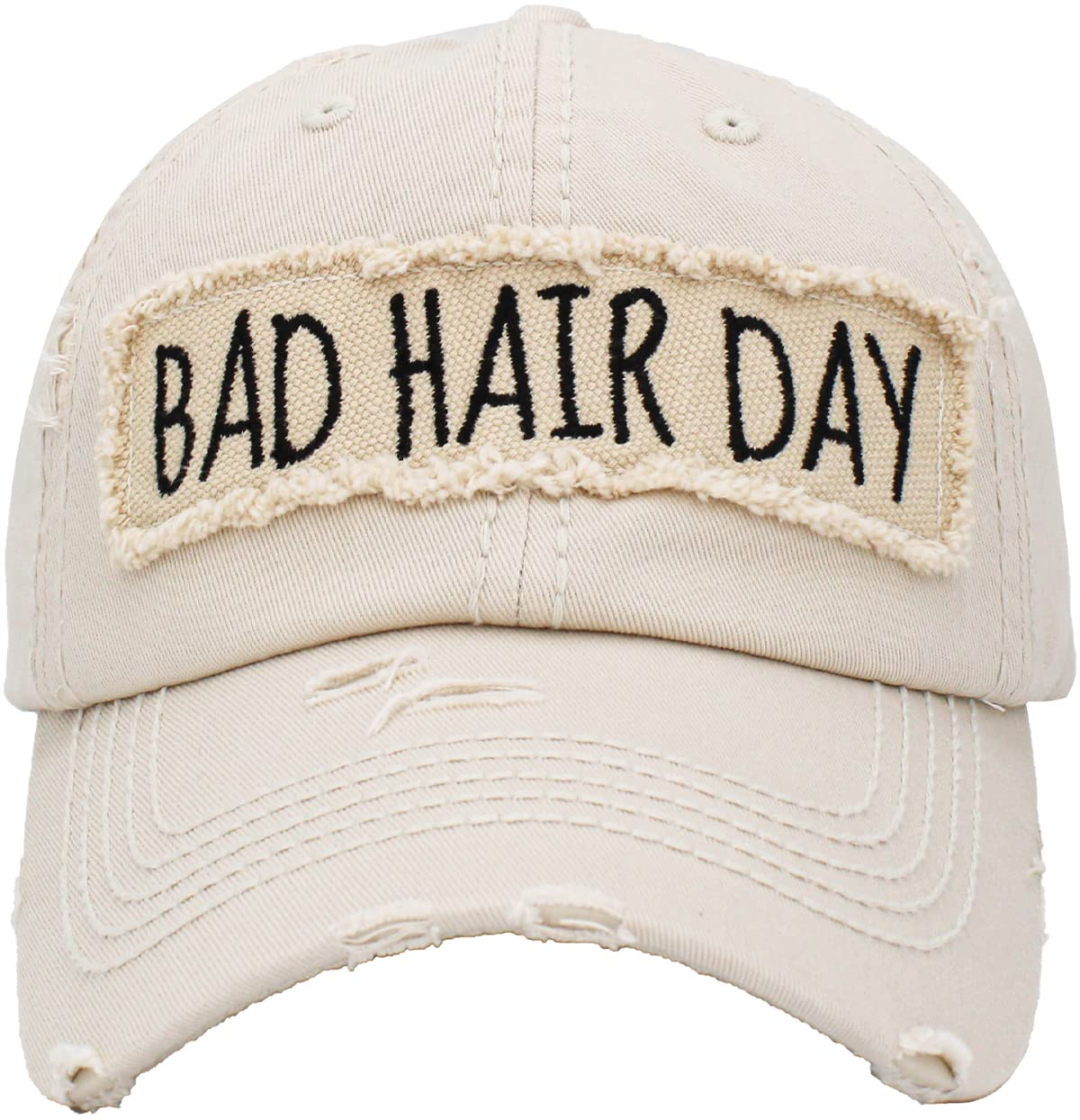 Vacation Beach Camping Womens Baseball Cap Distressed Vintage Unconstructed Embroidered Patch Hat