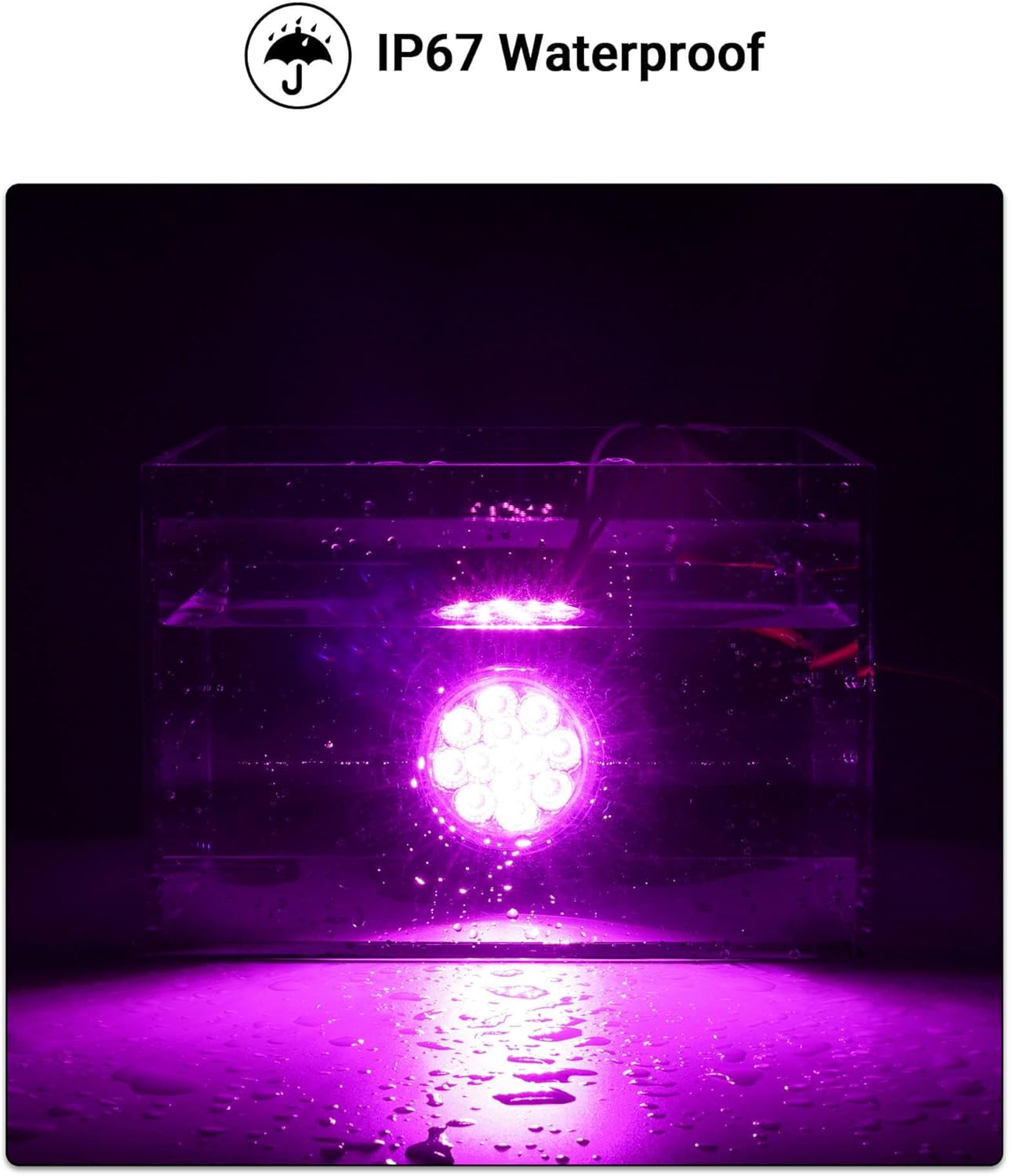 Dual Revolution 2.5" Round 13LEDs Amber Clearance Side Marker Lights to Purple Auxiliary Lights for Trailer Truck 12V IP67 Waterproof 10Pcs