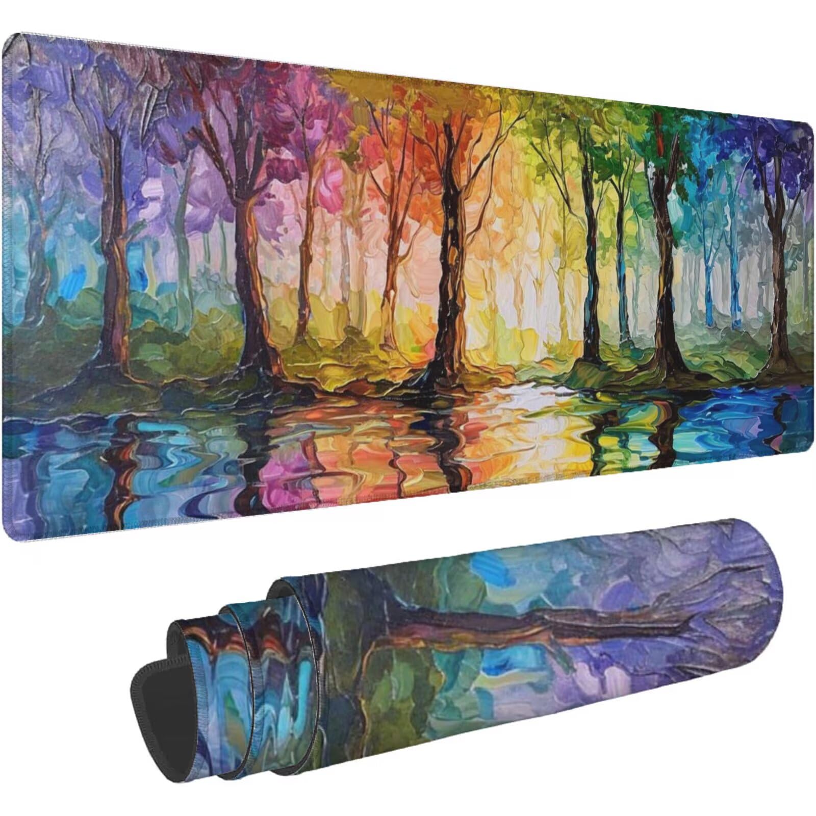 Podkładka pod mysz XXL 1600 x 800 mm pomarańczowy kolor turkusowa podkładka pod mysz biurową podkładka pod mysz do gier antypoślizgowa gumowa podstawa zszyte krawędzie akcesoria biurowe do gier do
