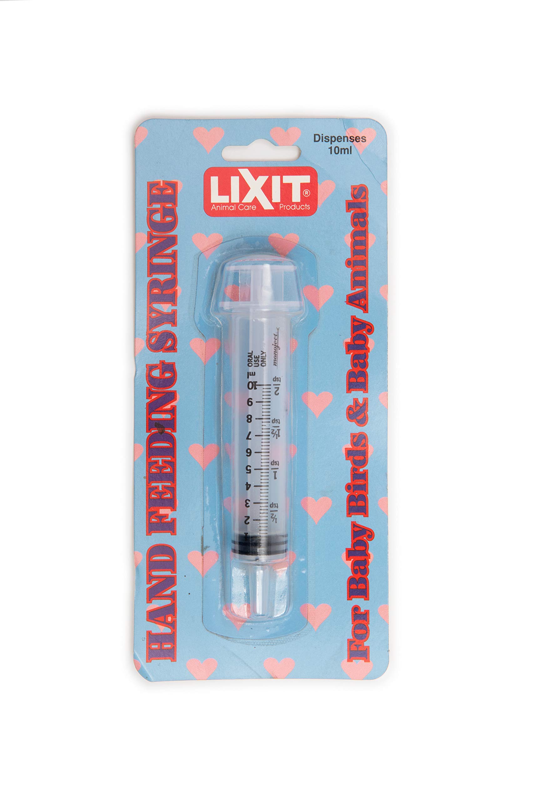 Lixit Hand Feeding Syringe for Baby Animals, 10 ml