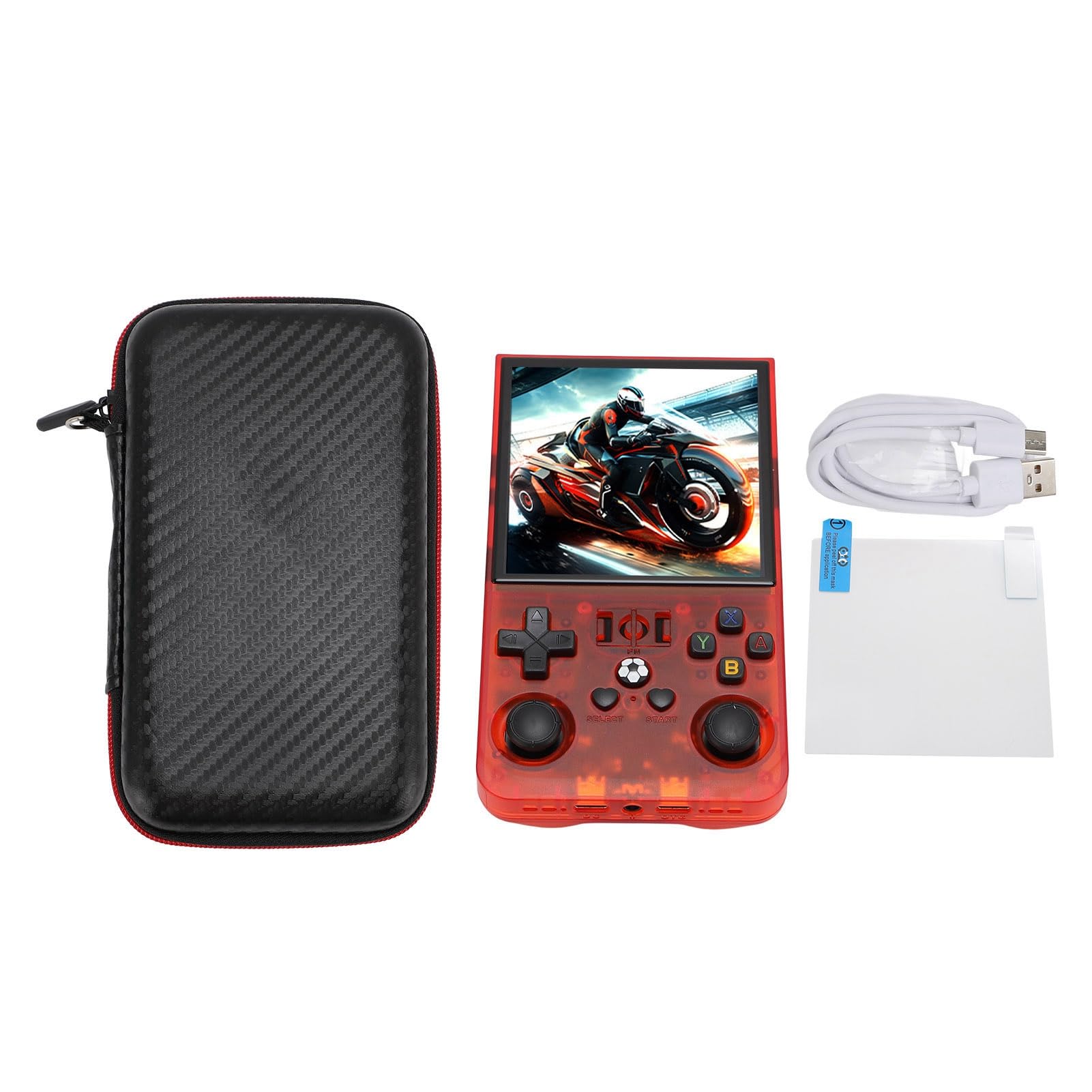 Tyenaza R36MAX Retro -Spielkonsole, Handheld -Spielekonsole mit 4,0 in IPS HD -Scree, Videospielkonsolen mit 64 GB Speicher und 18.000 Retro -Spiele, tragbare Spielekonsolen mit (64GB)