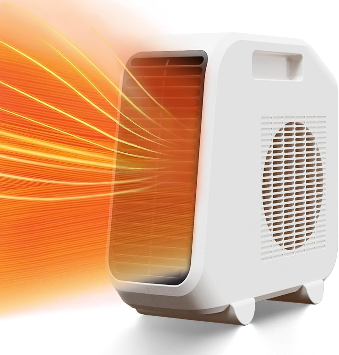 TDOO Portable Fan Heater,Adjustable Thermostat with 2 Heat Settings