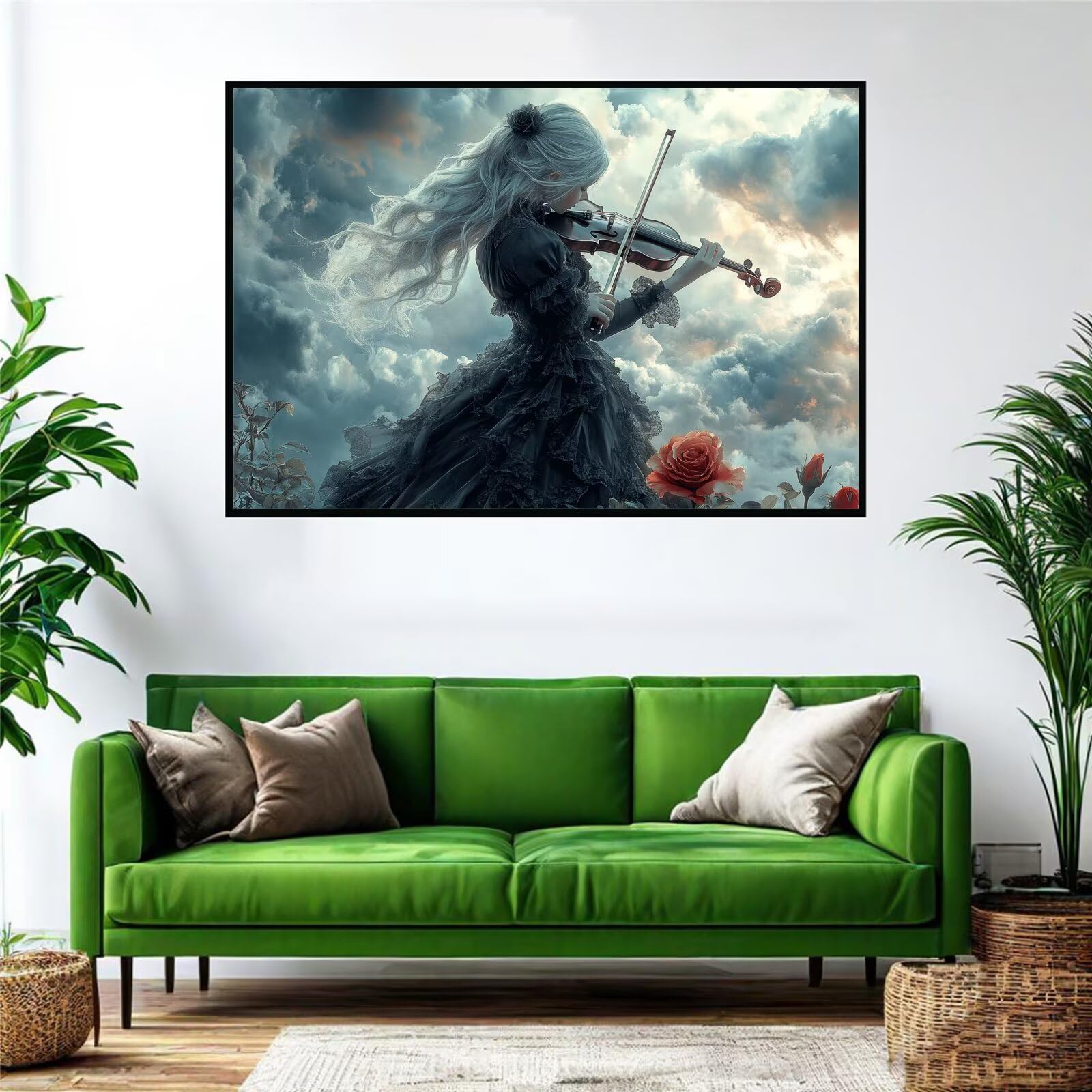 Fille Puzzle 4000 Pieces Adultes Bandes dessinées Puzzles Classiques Panorama Bois Difficile Impossible Geant Jigsaw Jeu éducatif Défi Jouet pour Enfants dès 14 Ans Beautiful Gifts Homme Femme P-622