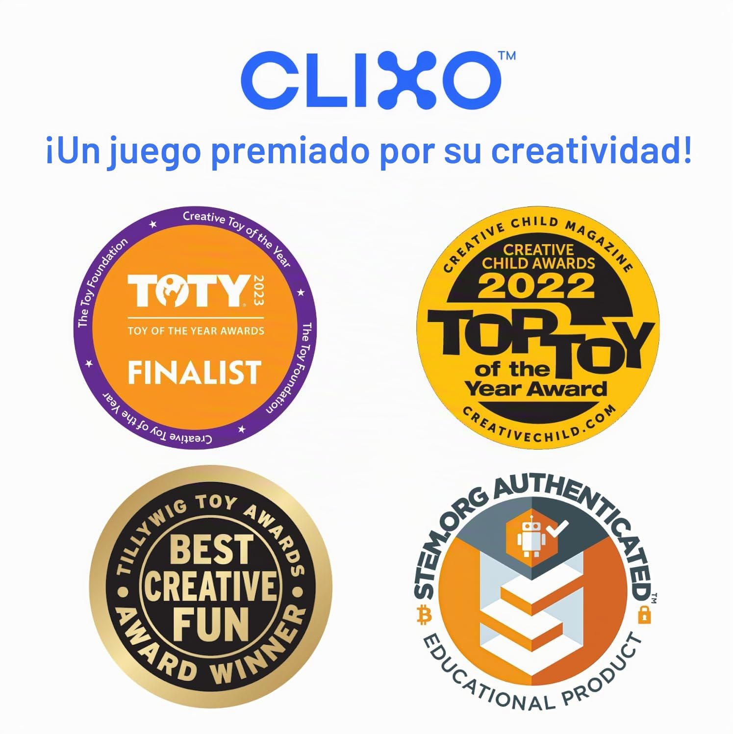 Clixo Ocean Creatures. Juguete magnético niños, Piezas Flexibles duraderas. Educativo, Brillo Oscuridad, Stem. Juego Viaje. 6+ Años. 24 Piezas