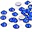 Novani Royal Blue Rhinestones, Flatback Loose Gemstones 1440pcs Glass Crystal Bulk for Clothes Shoes Crafts Makeup Nail Art and DIY Decorations(SS6, Sapphire)