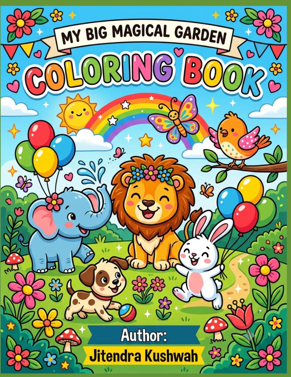 My Big Magical Farm Coloring Book: Fun and Easy Farm Animal Coloring Pages for Little Artists