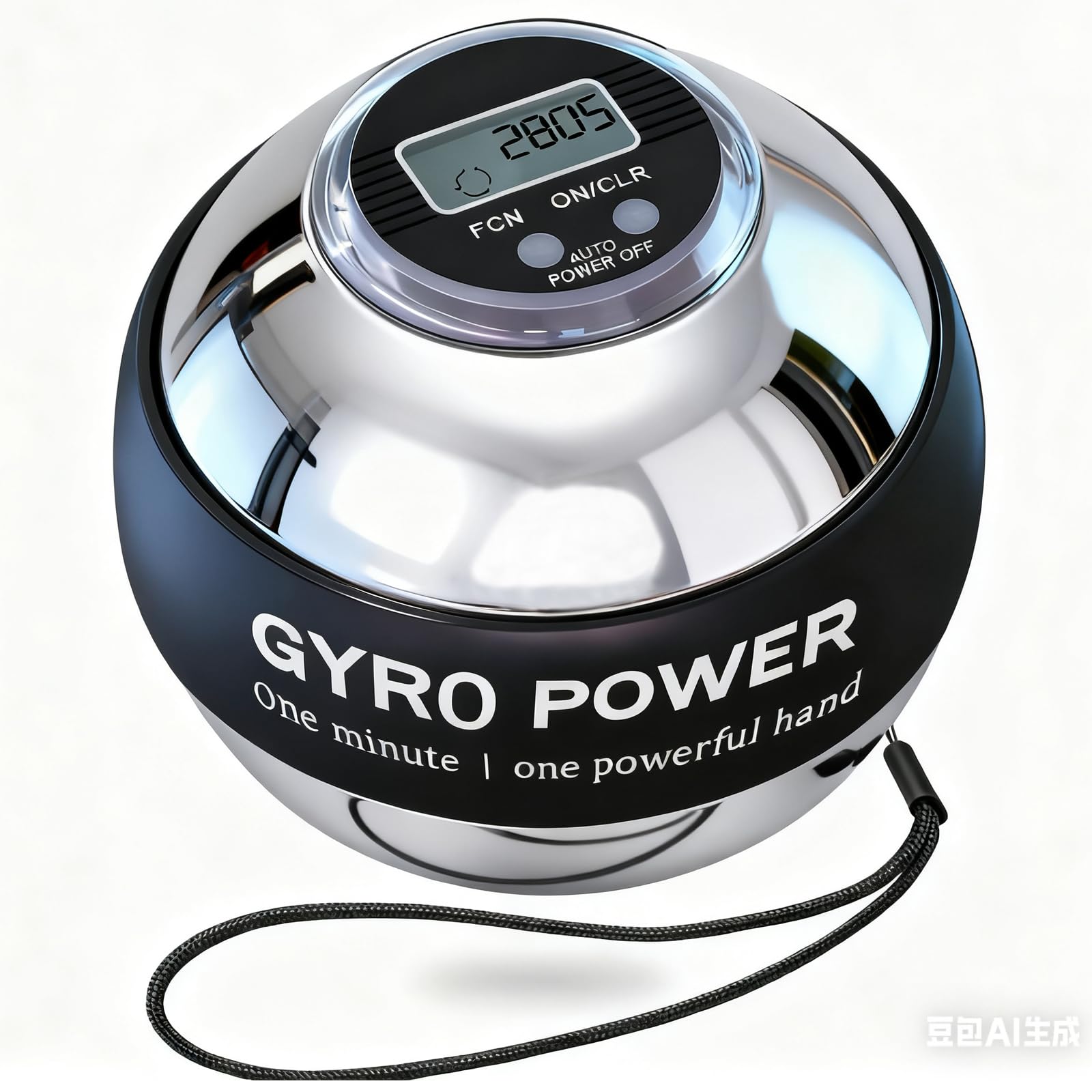 curaball hand exerciser–torque ball strengthener with counter, led lights, auto-start gyroscopic wrist trainer for arms, fingers & forearms, grip training tool for home