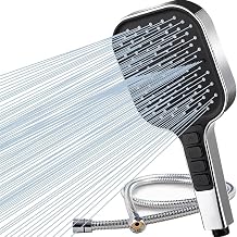 Shower Head, High Pressure Shower Head with 7 Spray Modes, Large Powerful Flow Handheld Showerhead and 2M Hose for Residual Chlorine Remove