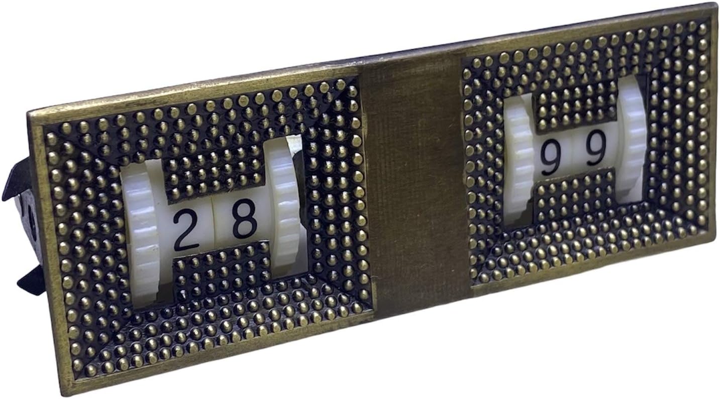 Chеареѕt 🛒 Generic Deluxe 5.5 Inch Billiards Score Keeper - Brass Plated Face - Pair of Two Counters - Pool Table Billiards Snooker Accessories