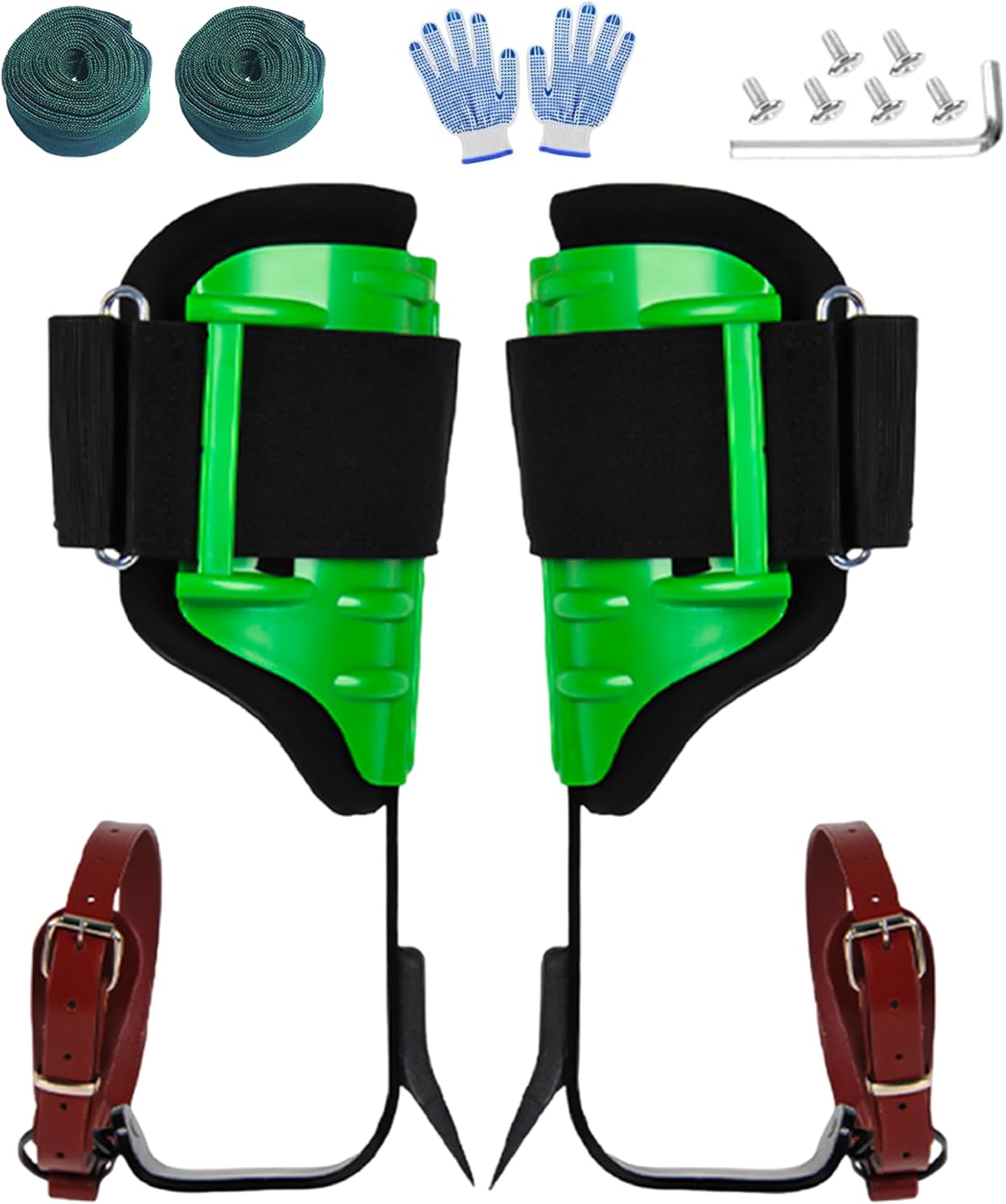 Tree Climbing Gear, 350lbs Load Capacity Tree Climbing Spikes，Arborist Equipment for Climbers, Hunting, Fruit Picking