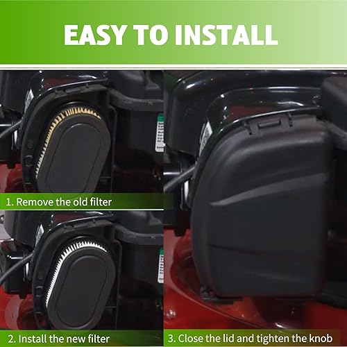 Miniatura 6 de 798452 593260 Filtro de aire y 595658 Cubierta del filtro de aire para cortacésped Briggs Stratton 103M02 104M02 104M05 09P700 093J02