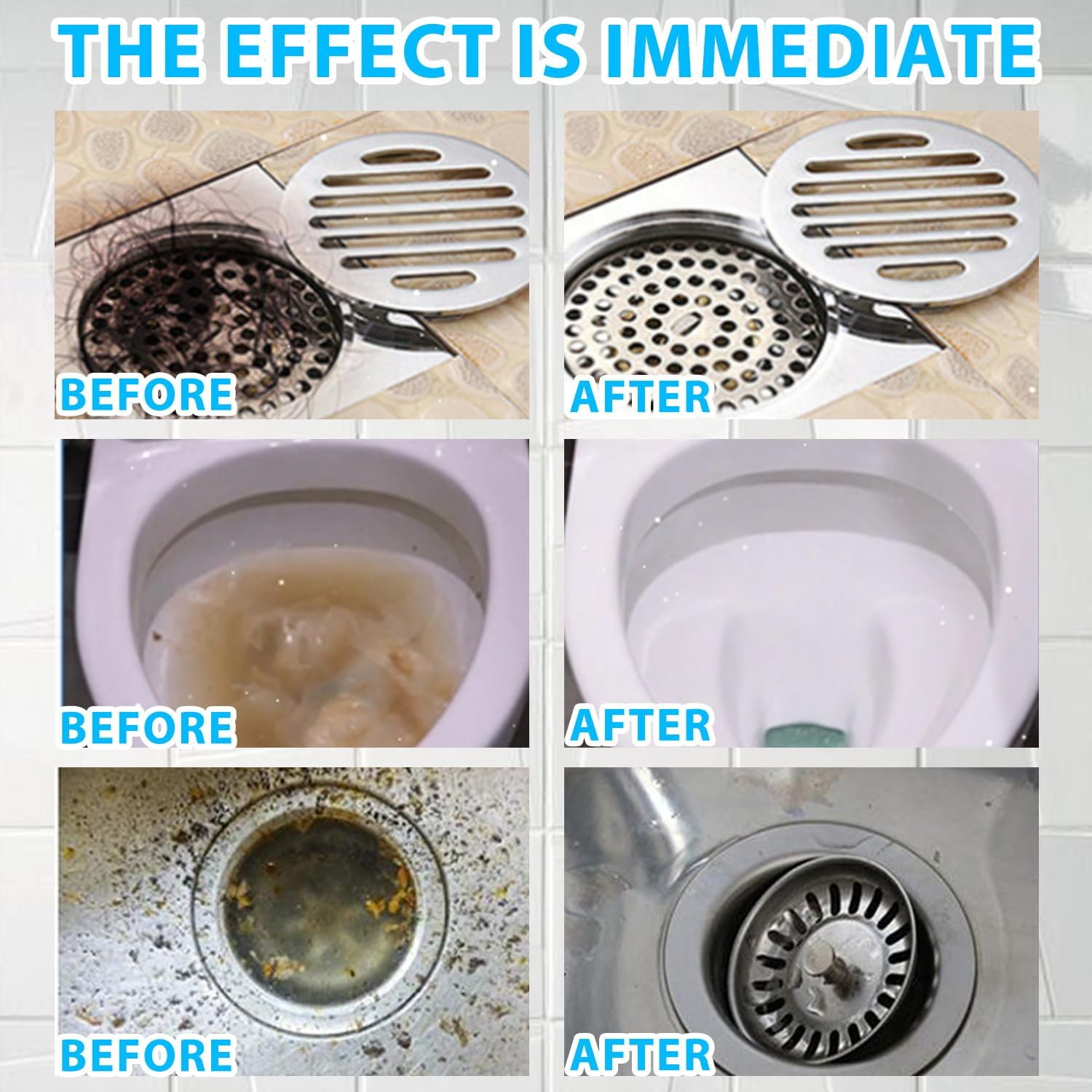 BELL BIRDCrystal Lye Drain Opener, Drain Opener,Pipeline Dredging Agent, Crystal Lye Drains Cleaner, Drains Clog Remover Agent, Unclogs Bathroom and Kitchen Sinks,Shower Pipes (260g/1Pcs) - Image 6