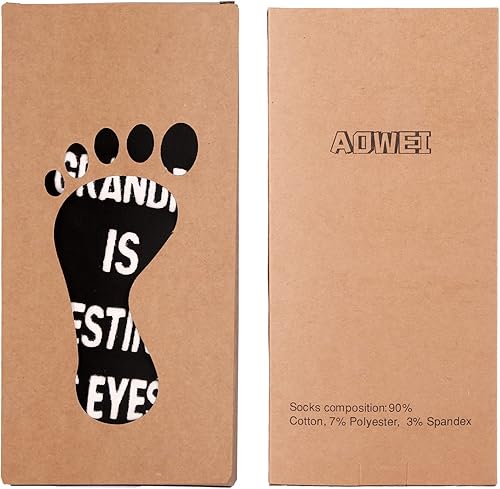 Miniatura 5 de ZXGXLAW Regalos de cumpleaños para papá, hombres, marido, abuelo, mujeres, idea para el día del padre, Navidad, no estoy durmiendo, calcetines