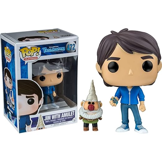 Funko 14397 Trollhunters Pop Vinyl Figure 472 Jim With Amulet Exclusive, 9 Cm
