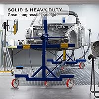 Vista 5 de Ruedas de 8 x 2 pulgadas, juego de 4 ruedas industriales resistentes, ruedas de poliuretano con fuerte capacidad de carga de 6000 libras