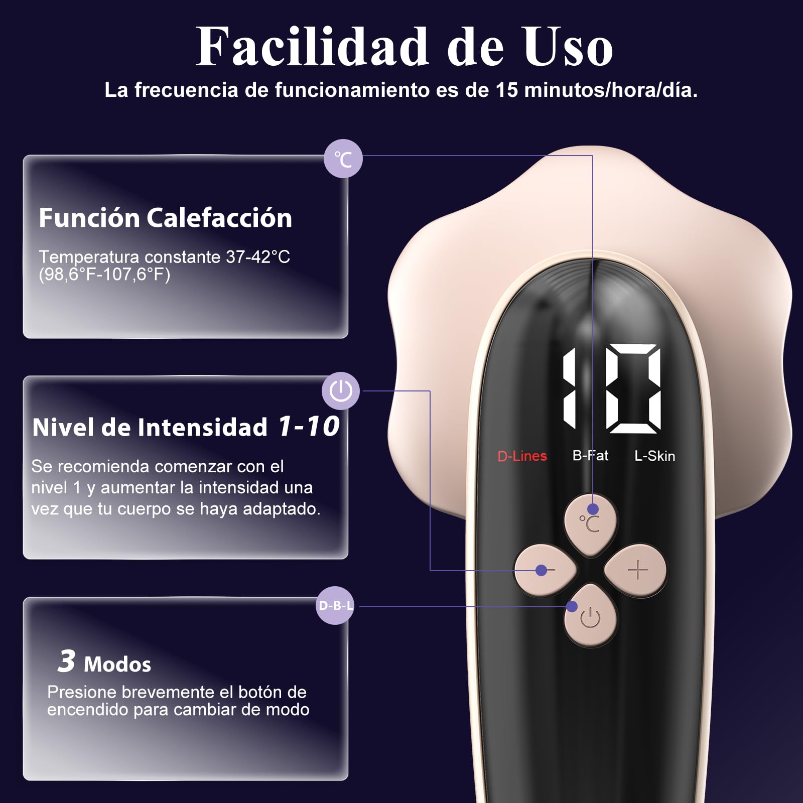 Masaje Anti Celulitis Masajeador, Aparato Anti Celulitis, 3 en 1 Masajeador Anticelulítico Profesional Portátiles Para el Tamaño, Vientre, Nalgas, Brazosy Piernas, Unise