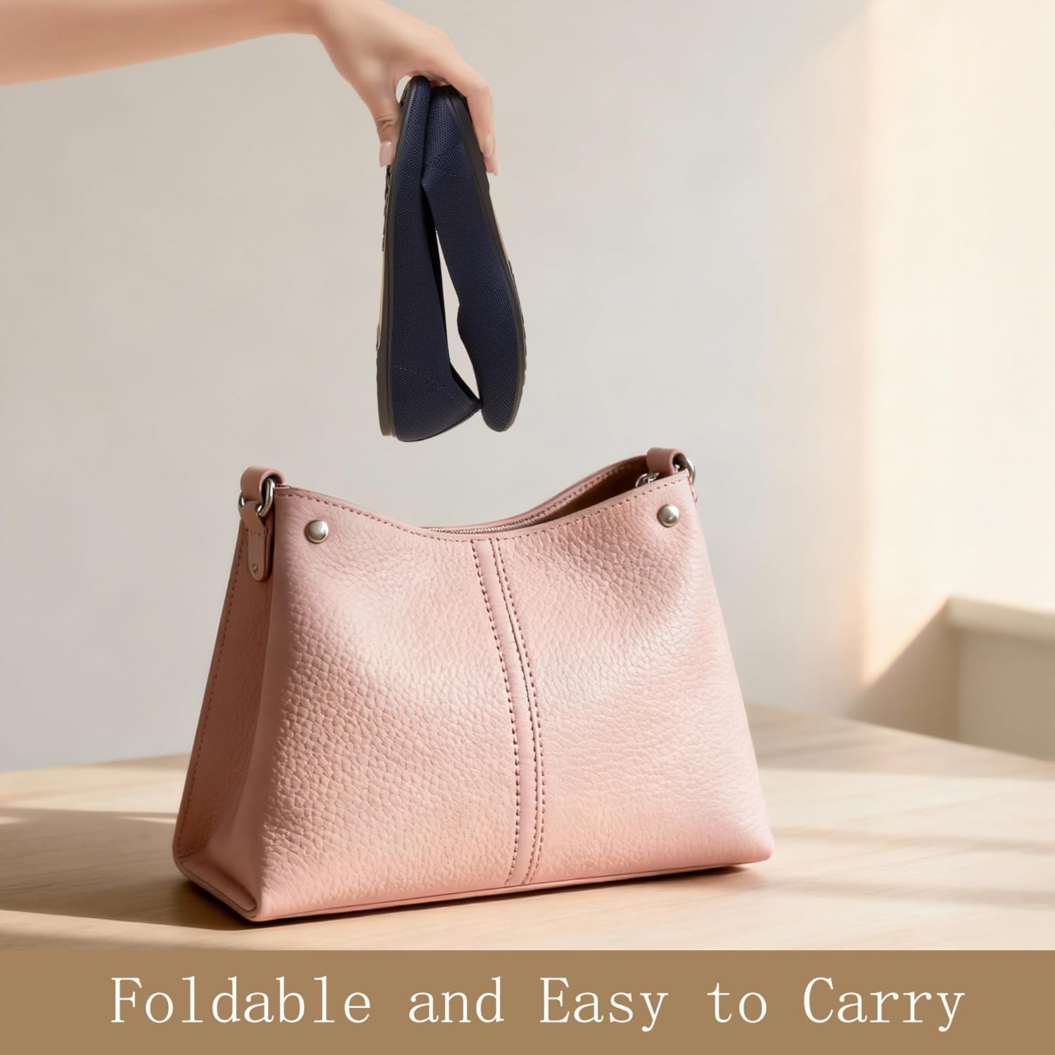 Women's Ballet Flat Dressy Casual Knit Shoes Round Toe Women Mesh Flats - Image 5