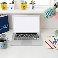 Vista 57 de 8 Sheet Glitter Letter Stickers Vinyl Alphabet Stickers Waterproof Self Adhesive Stick on Letters for Poster Bulletin Board Mailbox School